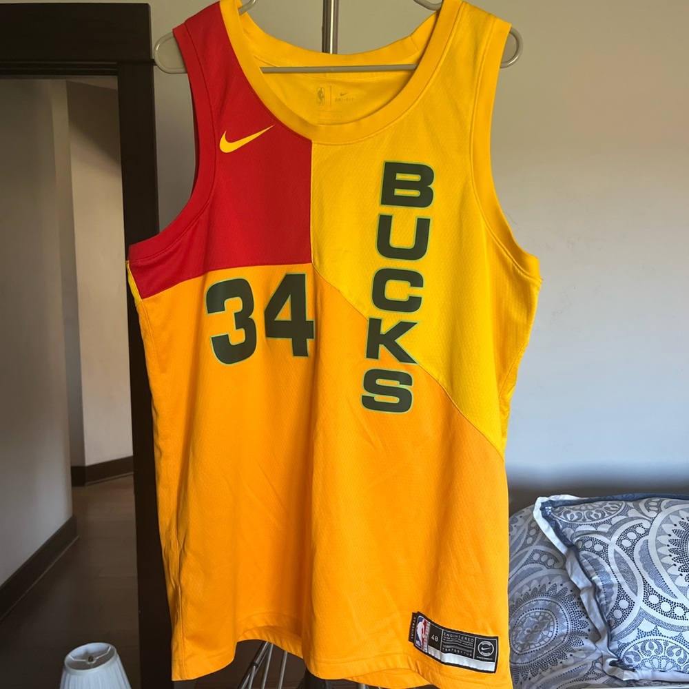 Nike Dri-FIT Yellow and Red Jersey